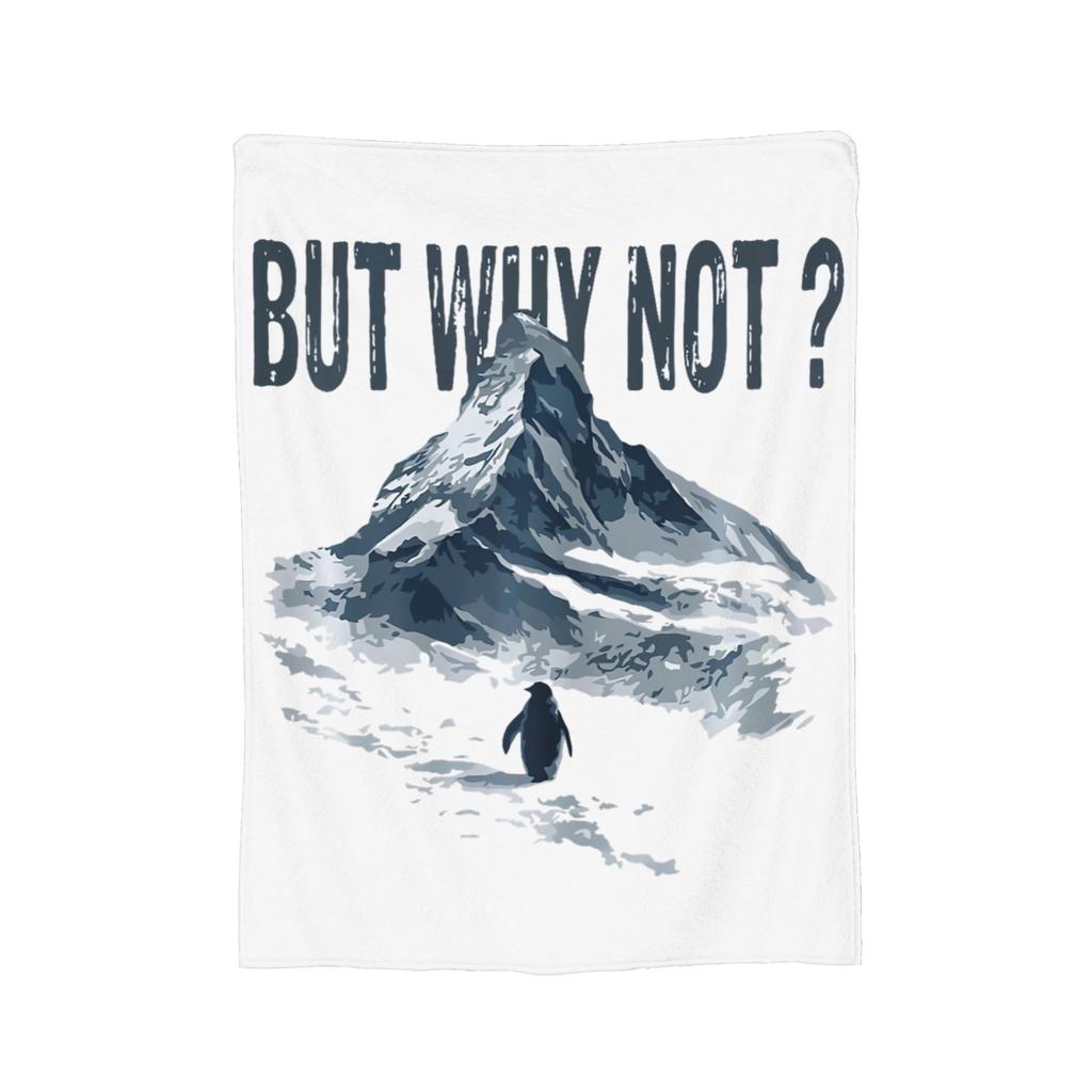 But Why Nihilist Penguin Blankets Fleece Summer Air Conditioning Multi-function Throw Blanket for Bedding Bedding Throws