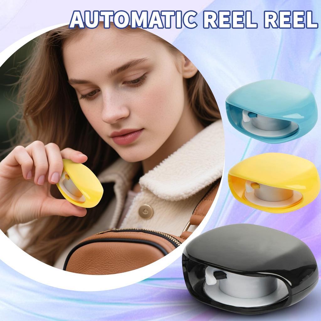 The Automatic Retractable Reel Reel Is Used For Chargers, Data Cables And Wired Headphone Storage Devices