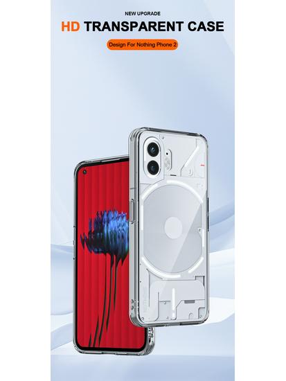 Ultracienkie Przezroczyste Etui TPU+PC dla Nothing Phone 3 i Phone 2