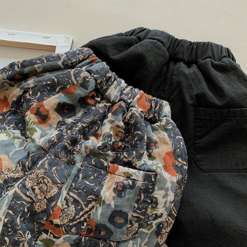 2025 Winter Korean Style Fleece-Lined Pants: Thick, Fashionable, and Warm for Boys and Girls