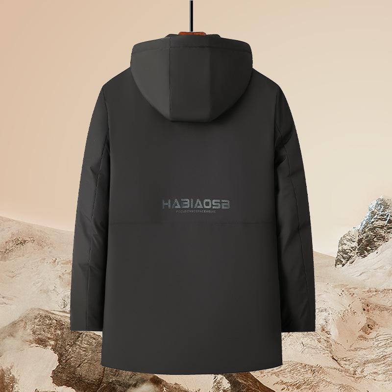 Neue verdickte Jacke für Herren im Herbst und Winter, wattierte Jacke für Jugendliche, wattierte Jacke zum Warmhalten, winddicht und warm