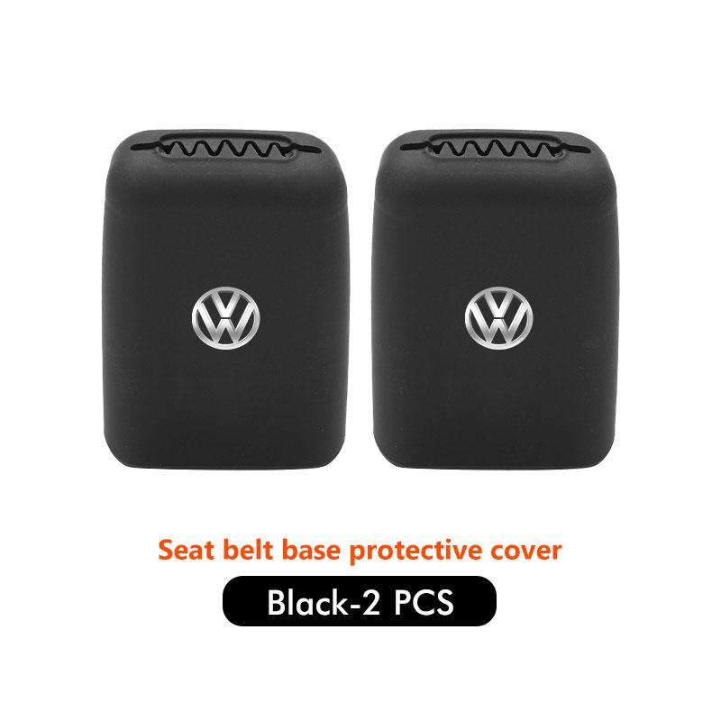 Valve Stems Caps 2Pcs Car Seat Belt Buckle Clip Protection Anti-scratch Cover For Volkswagen VW Polo Jetta Sagitar Magotan Passa CU7