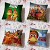 Cartoon C-Chicken RunS Cushion Cover Premium Comfort Reversible Pillow Cove -Two In One Design for Any Room & Car Interior