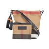Burberry Classic Check Adjustable Shoulder Strap Canvas And Hemp Bucket Bag Women Shoulder Bag Brown 39972841