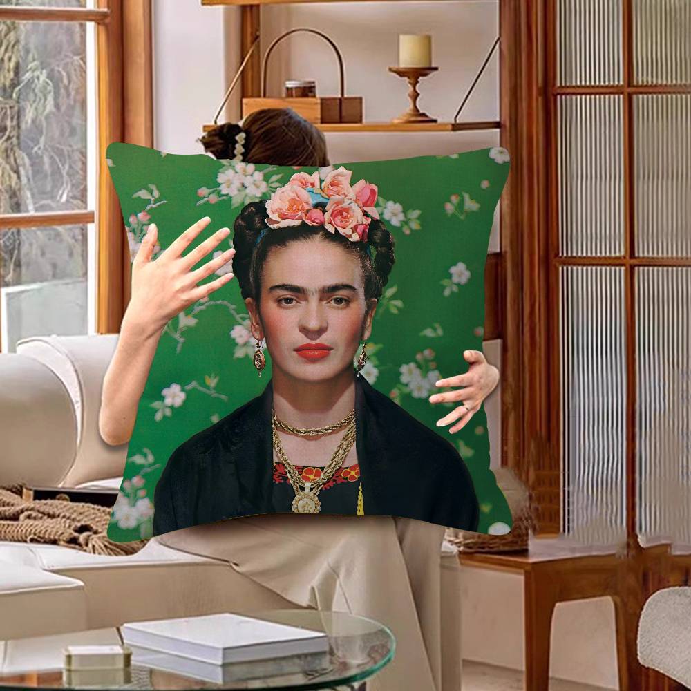 Art Frida Cushion Cover Inches Farmhouse Decor Home Throw Pillow Covers for Couch Decorations