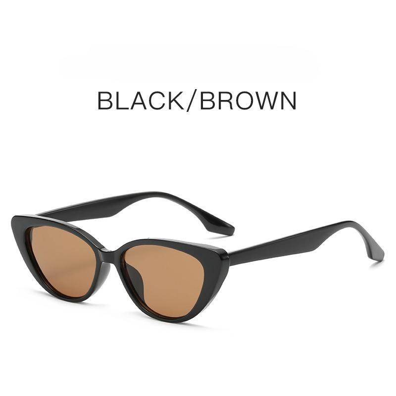 Pink Women Cat Eye Sunglasses Retro Small Frame Glasses Sun Protection Sun Glasses Fashion Shades Eyewear Uv400
