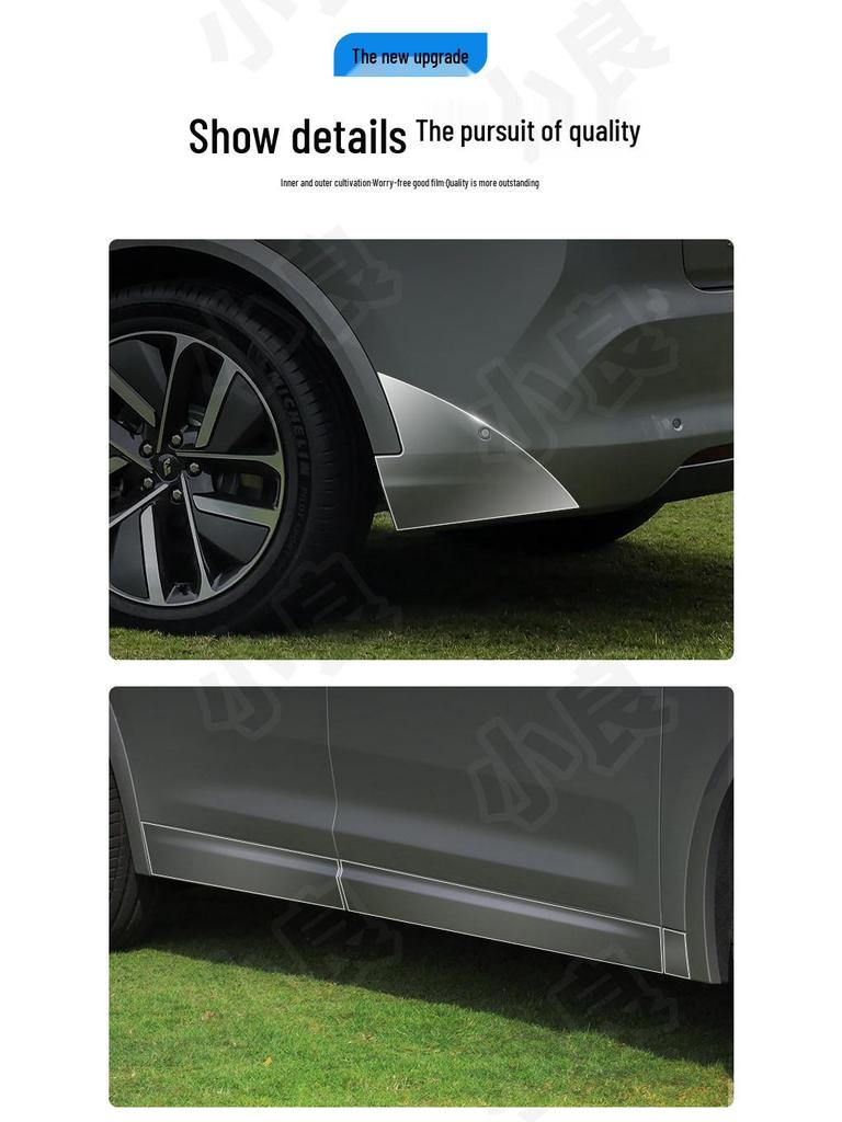 Ideal L8 Car Door Corner TPU Protection Film - Transparent, Front & Rear Triangle Area Paint Shield.