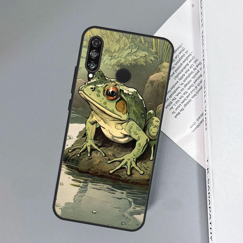 Ästhetischer Frosch Für Huawei Nova 11 Pro 9 10 SE Y70 Y60 Y90 Y61 Y91 Y73 Y72 12s 12i 11i 8i P30 P40 Lite Hülle