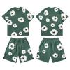 Mehrfarbiges Frühjahrs-Kapok-Schaumstoffdruck-Unisex-Freizeitset