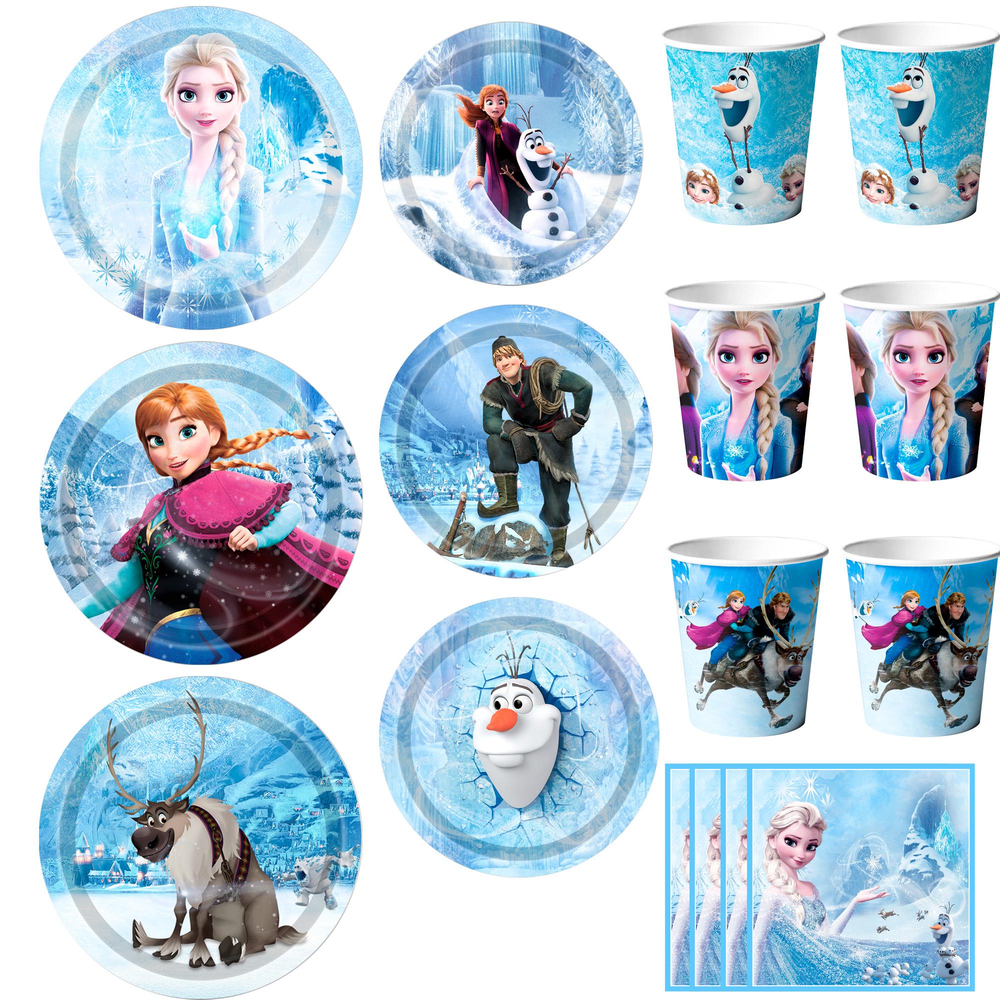 120pcs Cartoon Birthday Party Decorations Tableware, Cartoon Party Supplies Includ 60 7  & 9  Cartoon Party Plates,30 Cartoon Napkins&30 Cartoon Cups синий