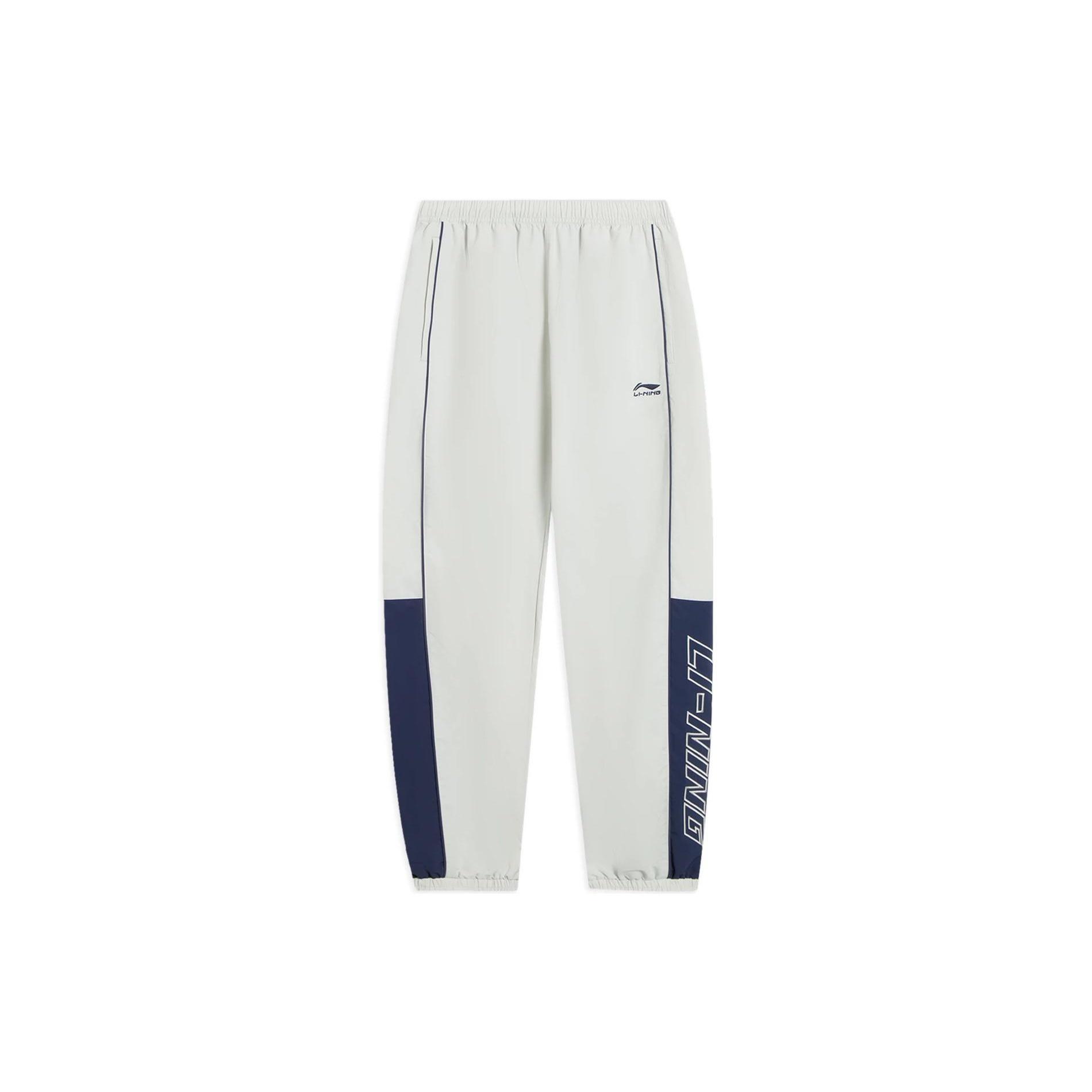 Li-Ning Sportswear Sweatpants  White Blue  Men s AYKS837-1 XXXL