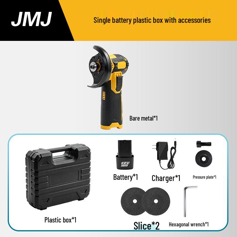 12V Mini Brushless Angle Grinder & Polisher - Portable Cutting & Grinding Tool