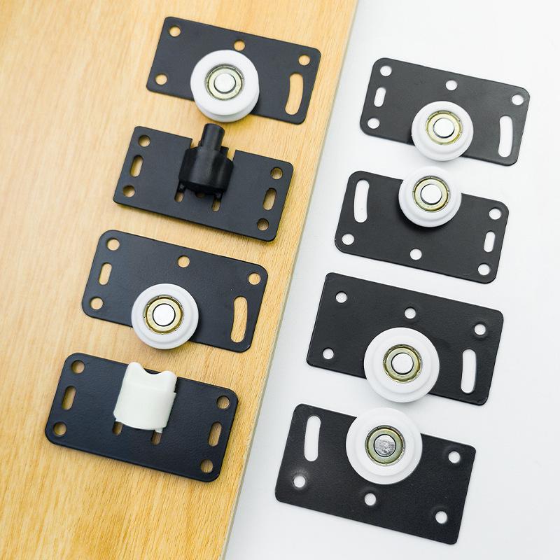 Sliding Door Track Roller Set - Wear-Resistant Concave Wheel for Cabinet Doors, High-Quality Cold-Rolled Steel