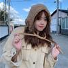 Korean Style Coldproof Hooded Caps Soft Knitted Beanies Hats Balaclava Skullies Caps  Windproof