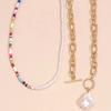 Multilevel Elegant Pearl Pendant Jewelry For Women Wedding Beads Pearl Chain Choker Necklaces N0278