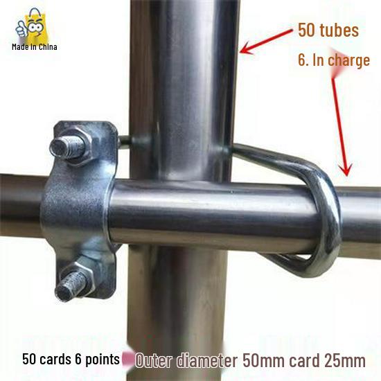 Double U-Bolt Galvanized Cross Pipe Clamp with Free Shipping