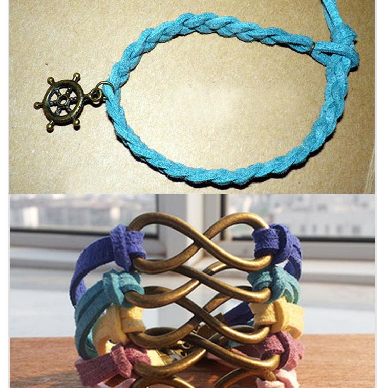 Colorful Korean Suede & Cowhide Woven Bracelet/Necklace Cord