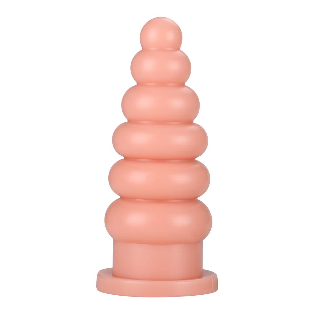 Duen Thick Large Pull Beads Butt Plug Men's and Women's Back Court Masturbation Device Suction Cup Butt Plug SM Anal Dilatation Device Adult Sex