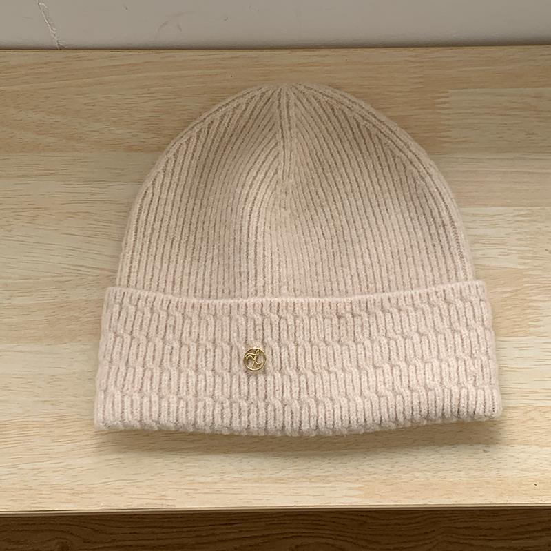Soft Wool Hat Women's Face Small Cashmere Knitted Hat Casual Versatile Autumn and Winter Cold Ear Protection Hat