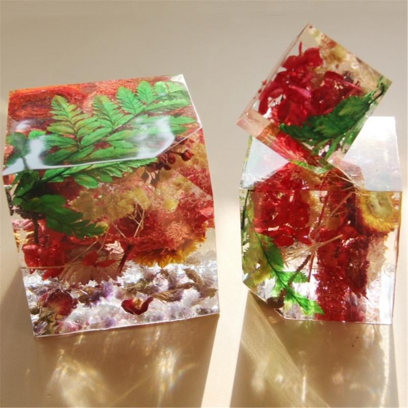 Food Grade Silicone Cubes Mould Set Of 3 For Resin Craft And Geometric Home Decoration Projects