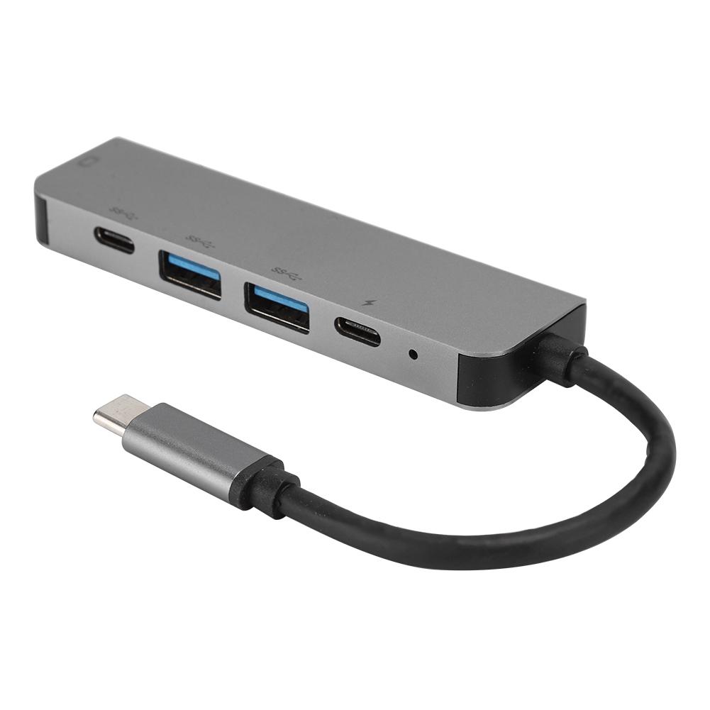 

5-в-1 USBC на TypeC 3 USB 3.0 концентратор HDMI Ethernet Mini SDTF OTG адаптер для Thunderbolt 3