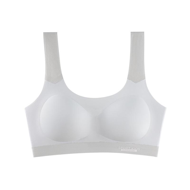 Customized girls' underwear Middle and high school students' development period seamless fixed bra Girls' sports shock-proof breathable vest