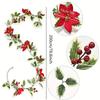 Artificial Christmas Garland Perfect For Festive Atmosphere  Ideal For Christmas Anniversary Wedding Birthday Wall Arch Deco