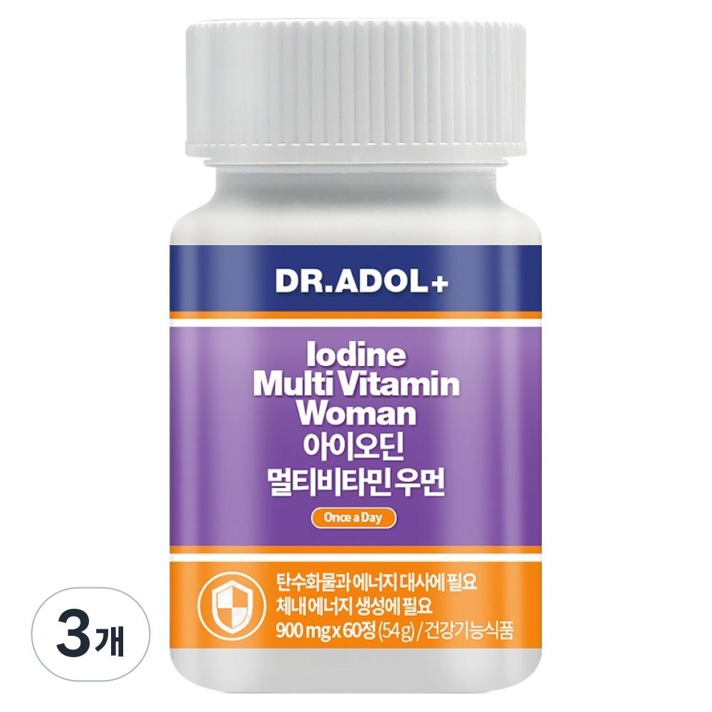 Dr. Adol Iodine Multivitamin Women 3 Pcs 60 Tablets