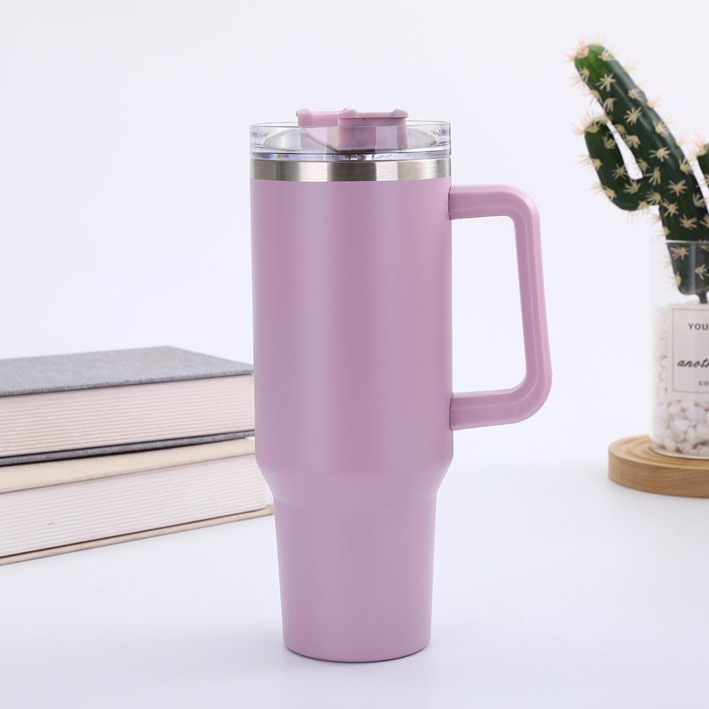 40 Oz Tumbler Custom logo Cup Stainless Travel Mug 40oz Tumbler With Handle Cup with Lid and Straw Custom Travel Mug