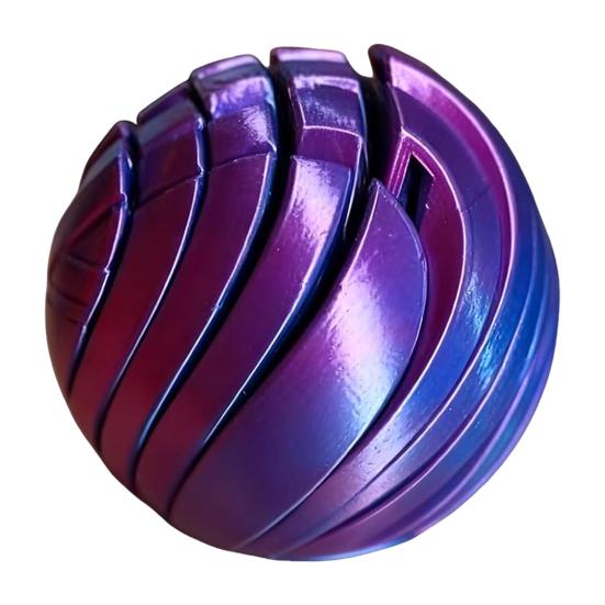 3D Printed Fidget Ball Toy for Stress Relief Twistsphere Fidget Toy Hypnotic Ball Spinner Sensory Toy for Adults Kids