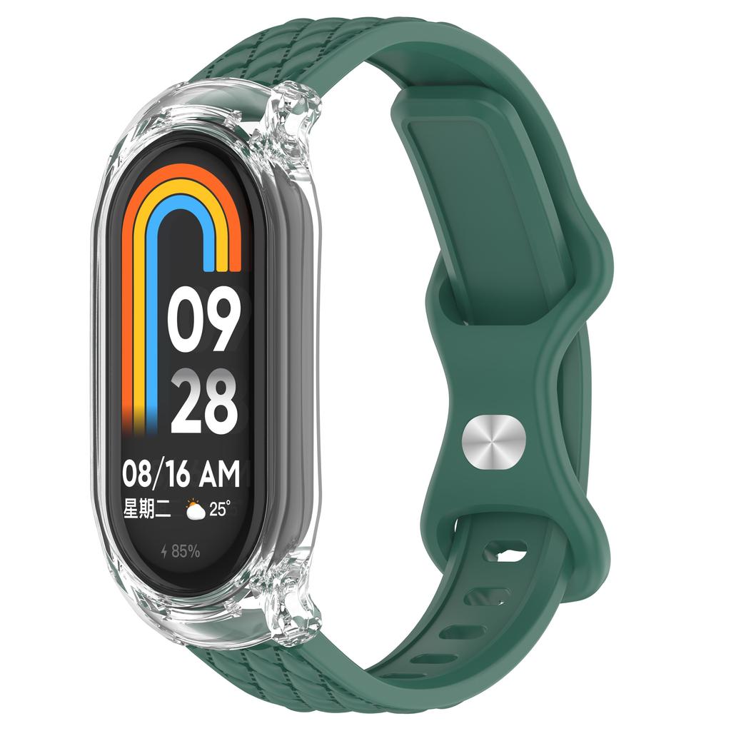 Кожаный силиконовый ремешок для Mi Band 10/34567/8/9 Ширина ремешка 12 мм Пряжка с одним кольцом Сделано в Китае