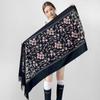 Xinjiang Qinghai Scarf Women's Embroidery Thickened Shawl Autumn and Winter Versatile Cashmere Long Cape Cape