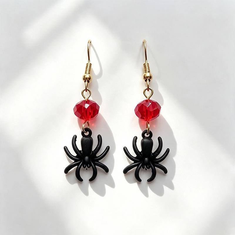European Halloween Earring Set: Spider, Skull, Pumpkin Styles for a Festive Atmosphere
