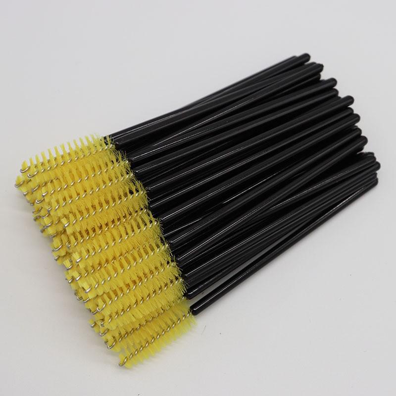 50-Pack Disposable Eyelash & Eyebrow Comb Brushes for Makeup