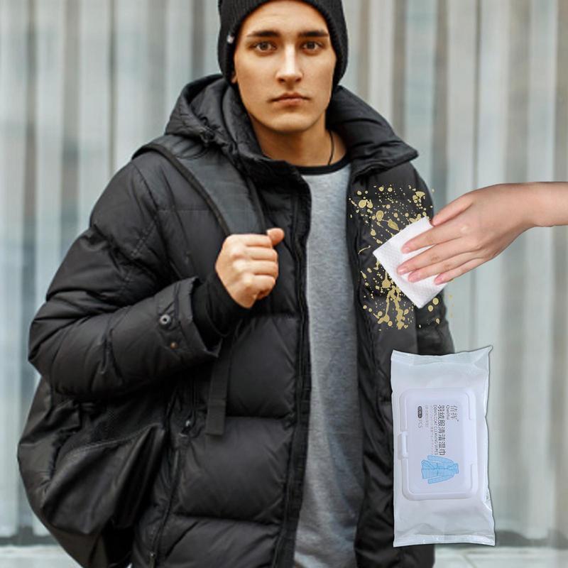 Down Coat Cleaning Care For Jackets Quickly Remove Stain Wet Wipes Clothes Cleaning Care Wash-free Cleaning Wipes Stain Removal