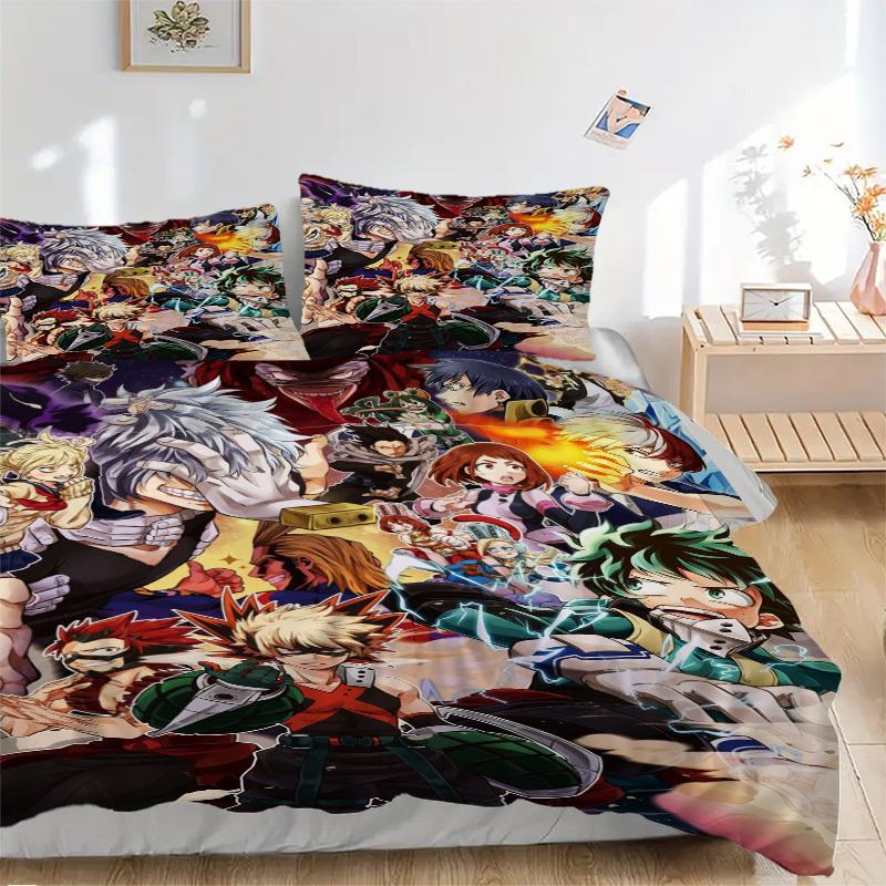 

Постельное белье My Hero Academia Комплект пододеяльника Подарок для спальни, Включает 1 пододеяльник и 2 наволочки, Без наполнителяB572 135x200cm