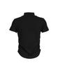 OEUVA Black Soft Half-Neck Short Sleeve Top