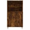 Vidaxl Armadietto Alto, Rovere Affumicato, 60X36X110 Cm