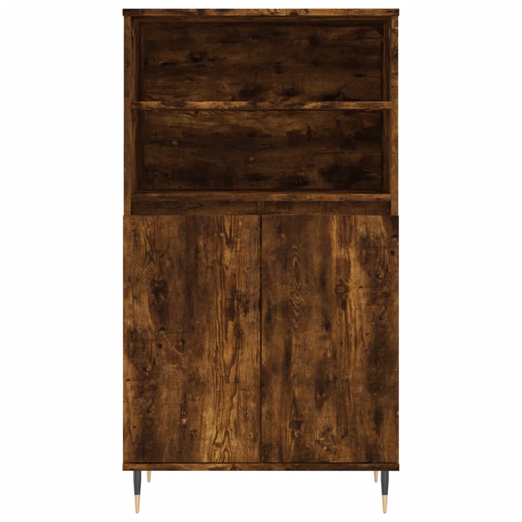 Vidaxl Armadietto Alto, Rovere Affumicato, 60X36X110 Cm