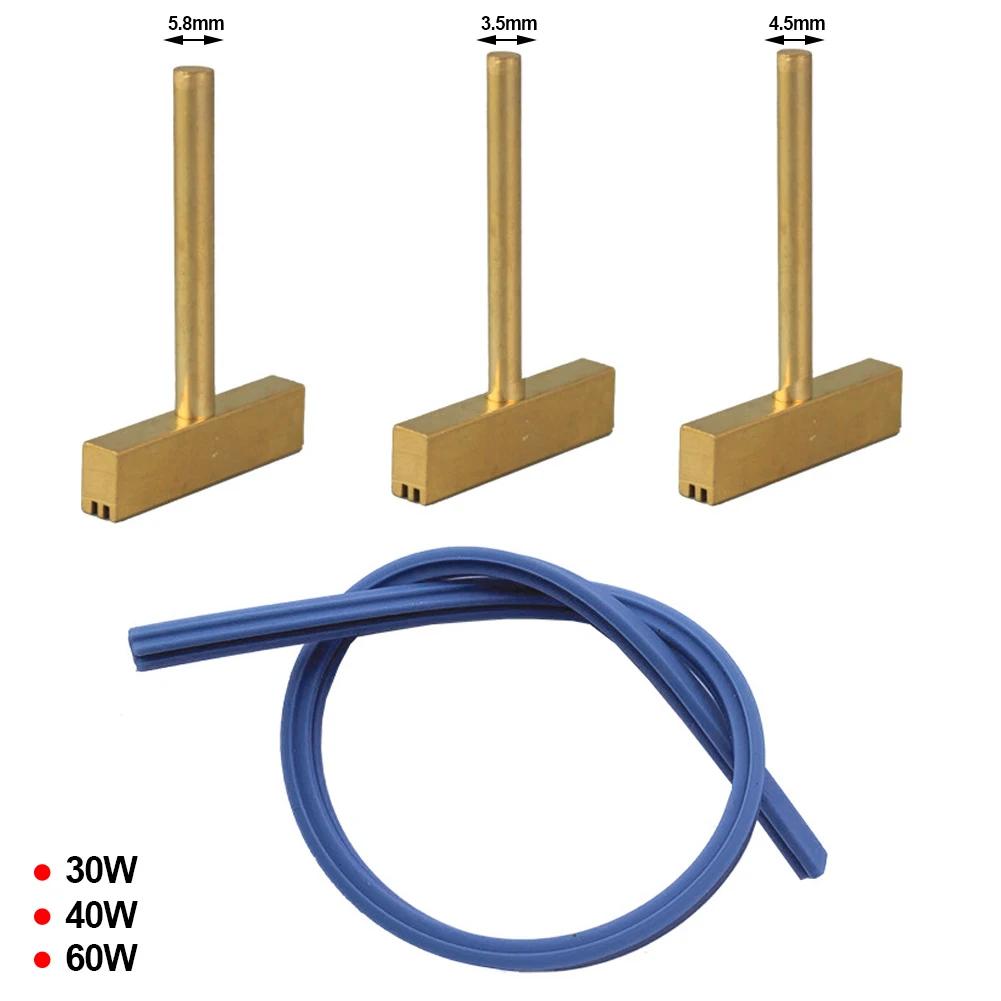 T Soldering Iron Tips Solder Tip with free Hot Press Rubber Strip for LCD Screen Flex Cable Repair Soldering Iron Kit 30/40/60W