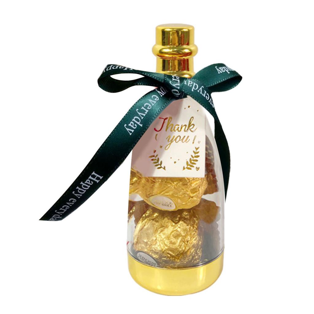 Champagne Bottle Candy Container Wedding Bottle Mini Favor Container Decorative Candy Jar Suitable for Holiday Birthday Party