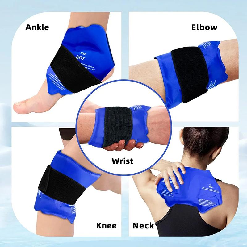 Ankle Brace Ice Pack Wrap For Injuires Cold Ankle Ice Wrap Therapy Reusable Ankle Support For Pain Relief Sprains