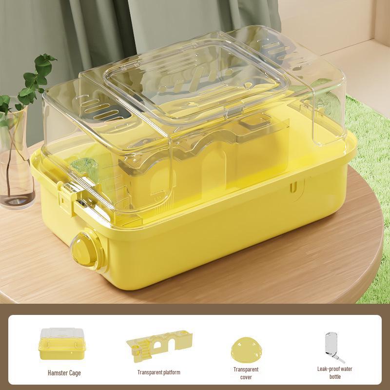 Luxury Acrylic Travel Cage for Baby Golden Hamsters