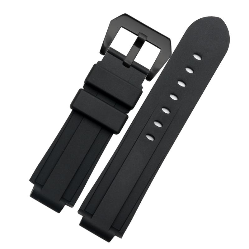 For Timex E-tide Compass Wrist Band T2N739 T2N720 T2N721 Convex Mouth 16mm Strap Waterproof Silicone Men's Watchband Bracelet