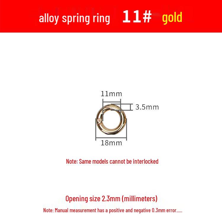 Federring Zinklegierung Handtaschenschließe - Großer runder Haken für Schmuck & Accessoires