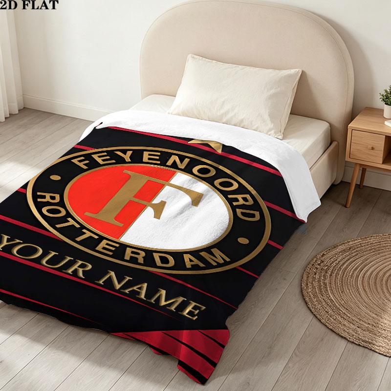 Custom Feyenoord Blanket, High quality Comfortable for All Seasons, Home Decor, Warmth and Comfort