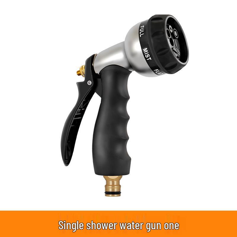 

Multi-Function Garden Nozzle Set: Water Gun, Car Wash, Flower Watering, Hose & Sprinkler Combo.