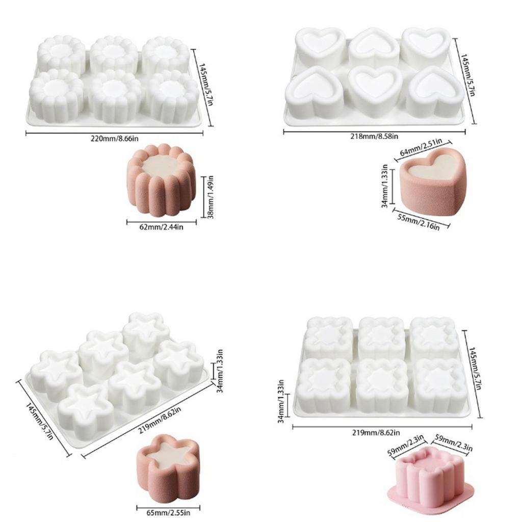 Wklęsłe Foremniki do Ciastek Przezroczysty Wzór Foremka do Świec Zapachowych Festiwalowe Foremniki do Ciast Silikonowe Formy do Deserów do Gotowania Miłość