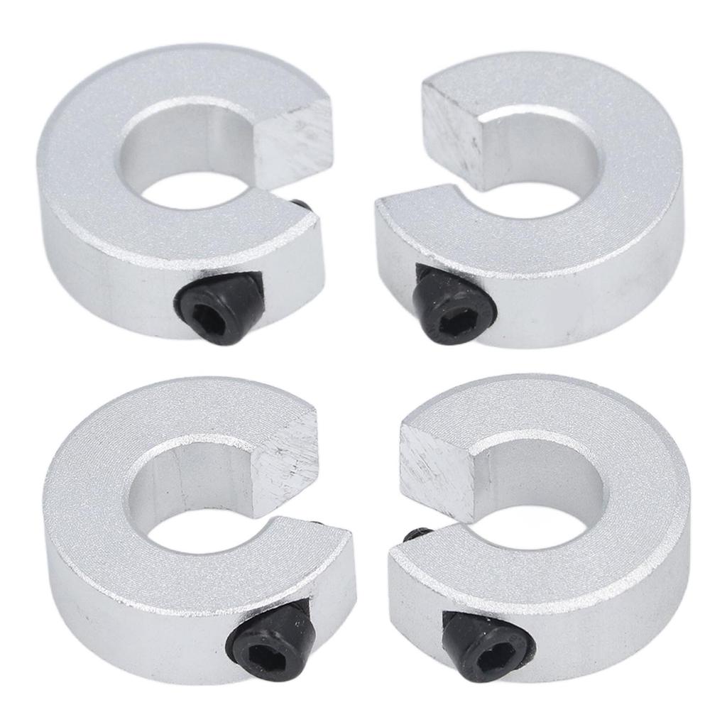 4 stk Lineær Skinne Stoppkrager Aluminiumslegering Klemme På Aksel Begrensningsfester ID 16MM OD 35MM Tykkelse 10MM
