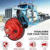 12V Super Loud Train Horns 60Db Universal Waterproof Loud Air Electric Snail Horn Car-Boat Motorcycles Automotive Loud Speaker